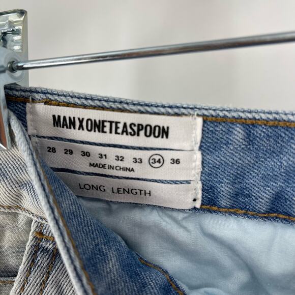 Man X One Teaspoon 34 Long Brando Mr Browns Jeans NWT - Picture 3 of 11